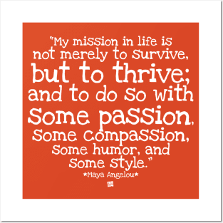 My Mission... Is To Thrive Posters and Art